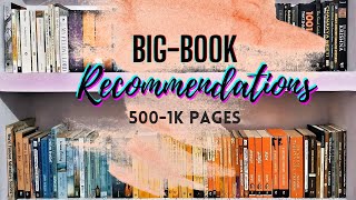 5 Big book recommendations/ How to read big books/ 500-900+ page books