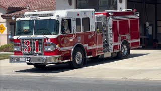 (LIGHT ERROR!) SJFD Engine 31 Responding Code 3 
