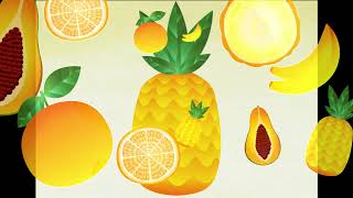 🟡 FRUITS &amp; COLORS - TEACH ENGLISH - ESL