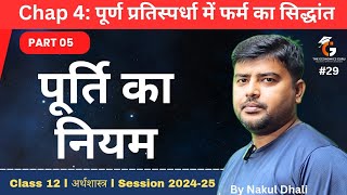 पूर्ति का नियम । Law of Supply। व्यष्टि अर्थशास्त्र Chap 04 Part 5