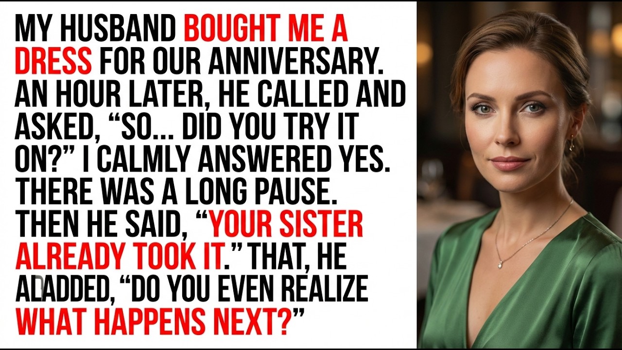 My husband gave me a dress for our anniversary — an hour later he called screaming