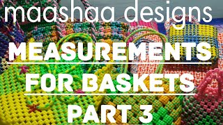 how to take measurements for plastic wire basket part 3