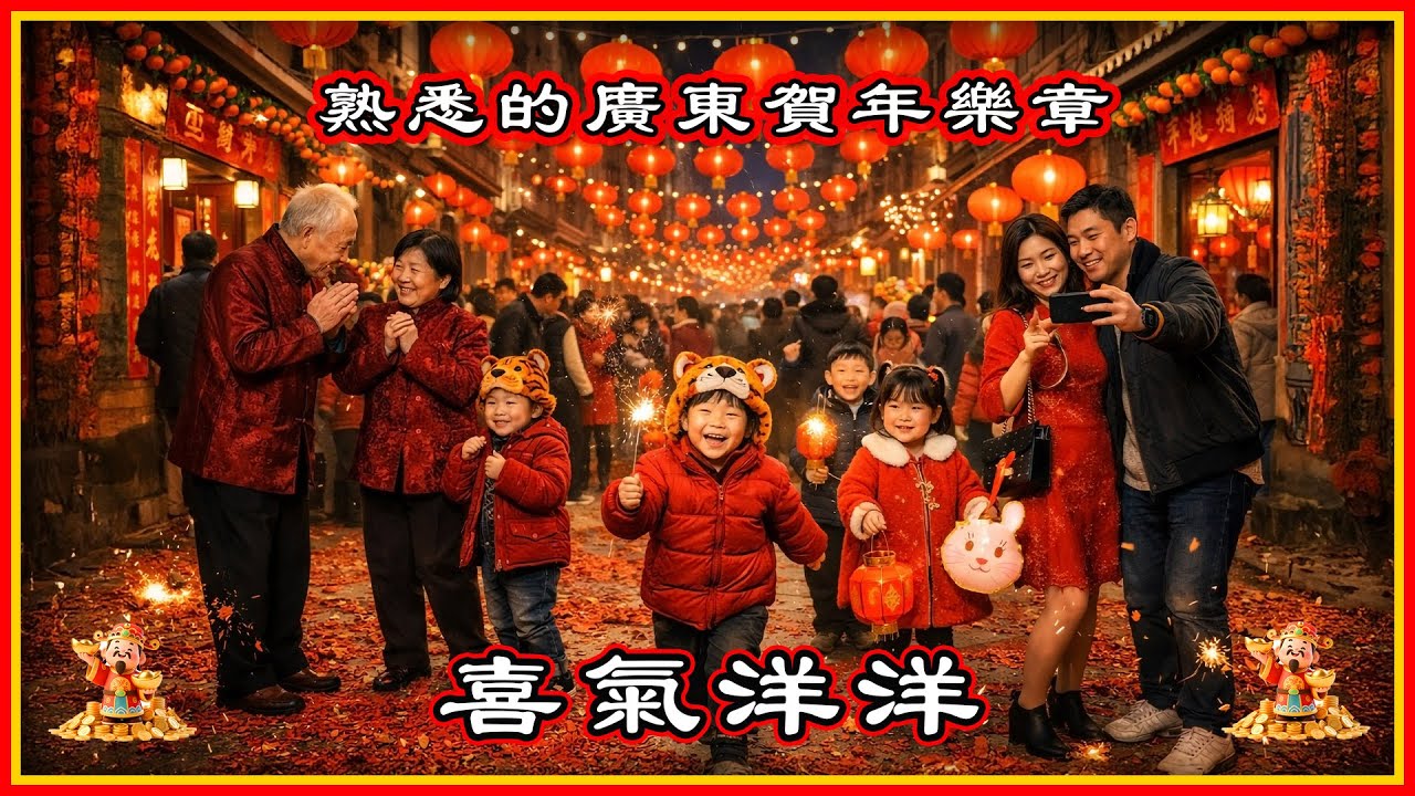 喜氣洋洋4K HD Audio 循著熟悉的廣東賀年曲，拾起記憶裡的家鄉味。樂起人聚，共譜萬家團圓。