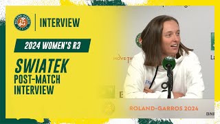 Swiatek Round 3 post-match interview | Roland-Garros 2024