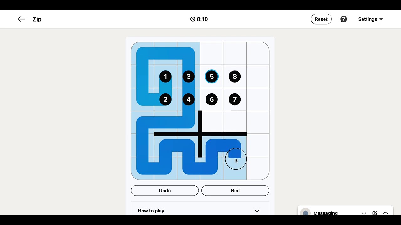 LinkedIn Zip Answer Today | 07 October 2026 - Puzzle #569