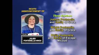 Julien Fontenelle-Hinds ~ Medium Obituary-