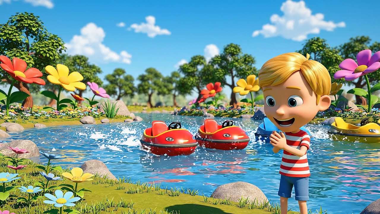 Six Little Toy Boats Splash Splash Splash | Nursery Rhymes for Kids & Baby Songs