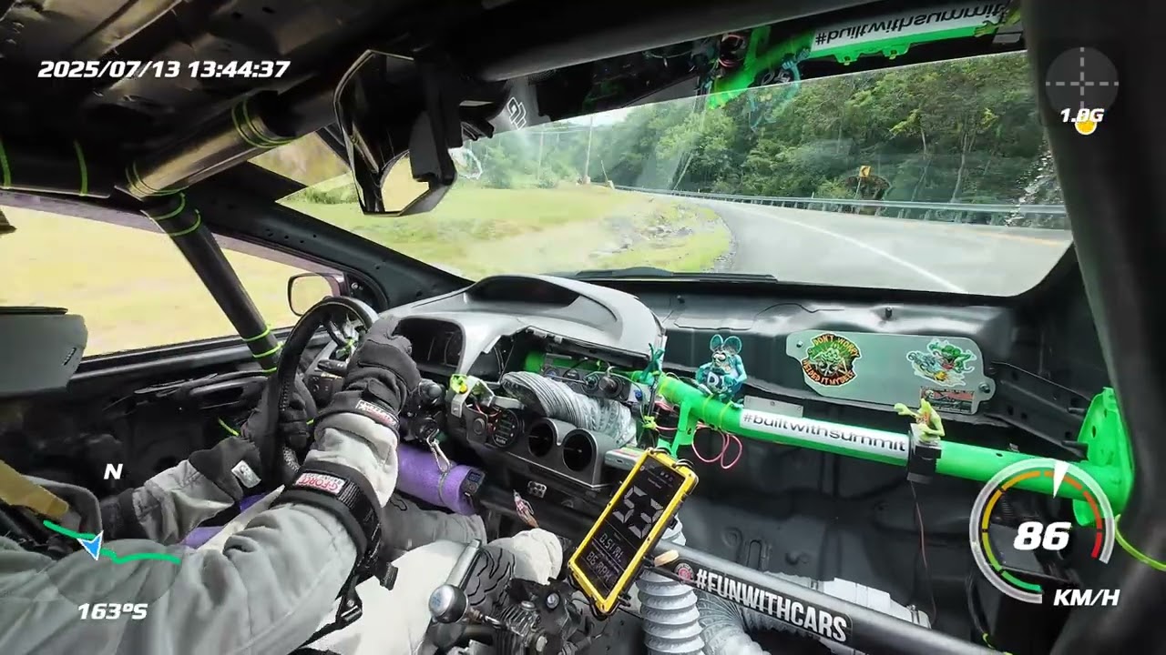 Giants Despair Hillclimb 2025 - 2008 Civic SI - Run 7 - FG2 SLOW - 55.807s