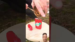 Survival Skills Using Just Deodorant #firestarter #bushcraft #camping #outdoors #shorts