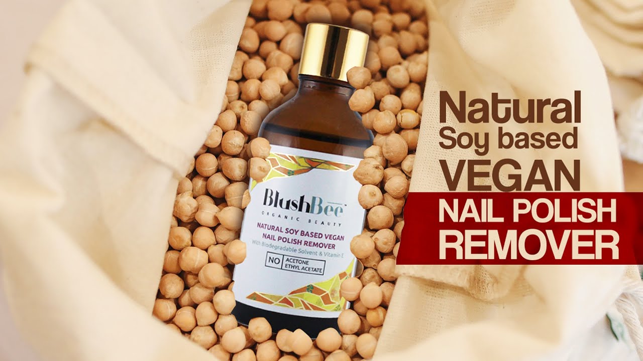 BlushBee Organic Beauty Natural Soy based Vegan Liquid Nail Polish Remover