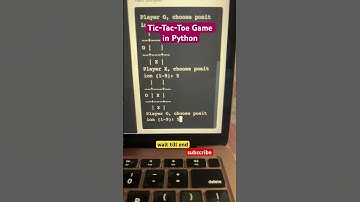 Tic-Tac-Toe Game in Python #python #games #viralvideo #1million