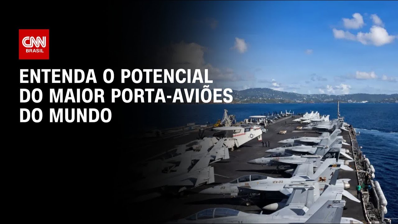 EUA x Irã: Entenda o potencial do maior porta-aviões do mundo enviado ao Oriente Médio | LIVE CNN