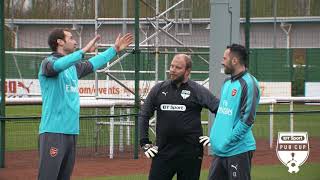 BT Sport Pub Cup | Arsenal's Petr Cech and David Ospina give Sunday League keepers some training