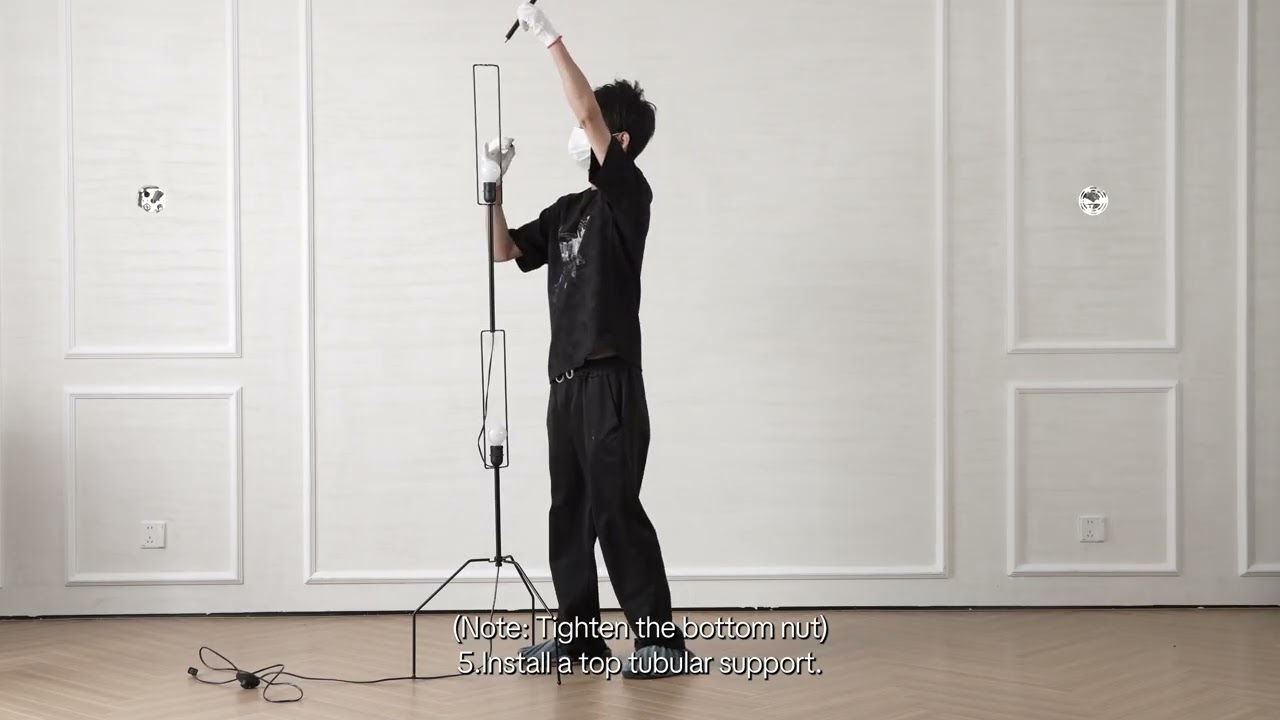 Rice Paper Floor Lamp Installation Video – Weightless Form, Gentle Light