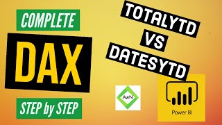 power bi dax tutorial (21/50) - what is difference between totalytd vs datesytd function in dax