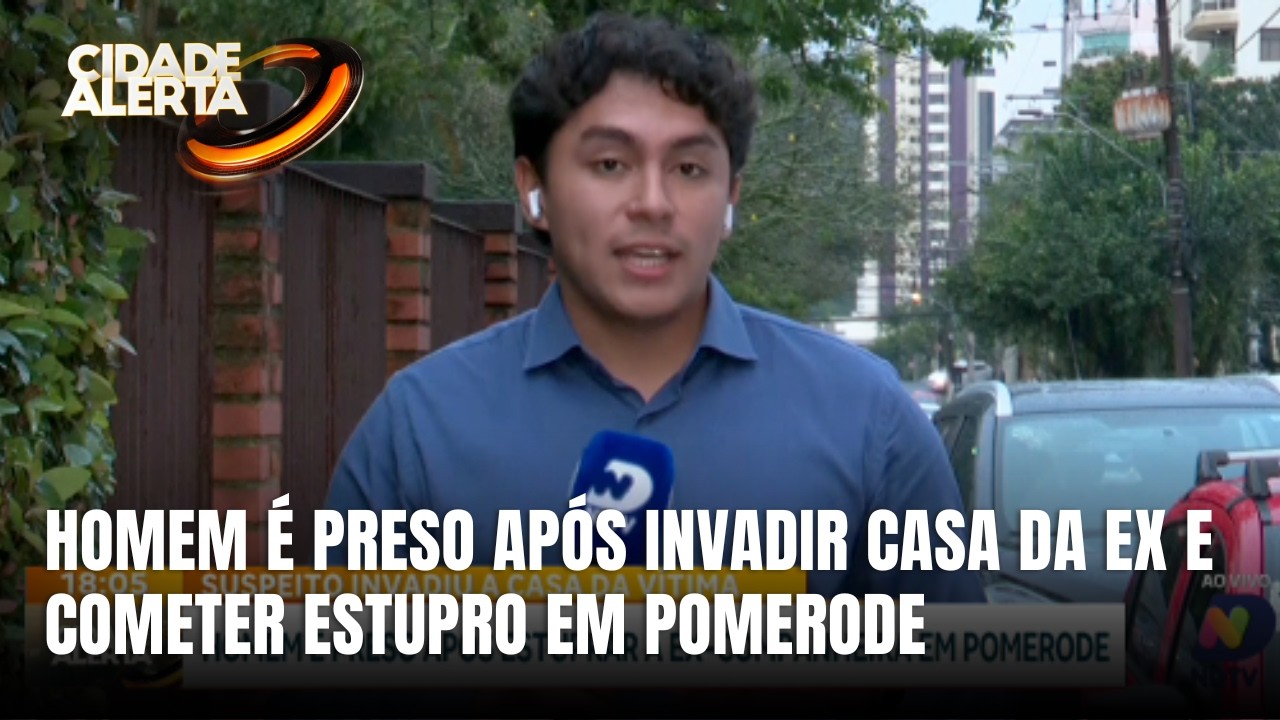 Ex-companheiro invade casa e é preso após denúncia de estupro em Pomerode