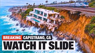$9M Mansions & CA Coastal Rail Collapsing Into Ocean