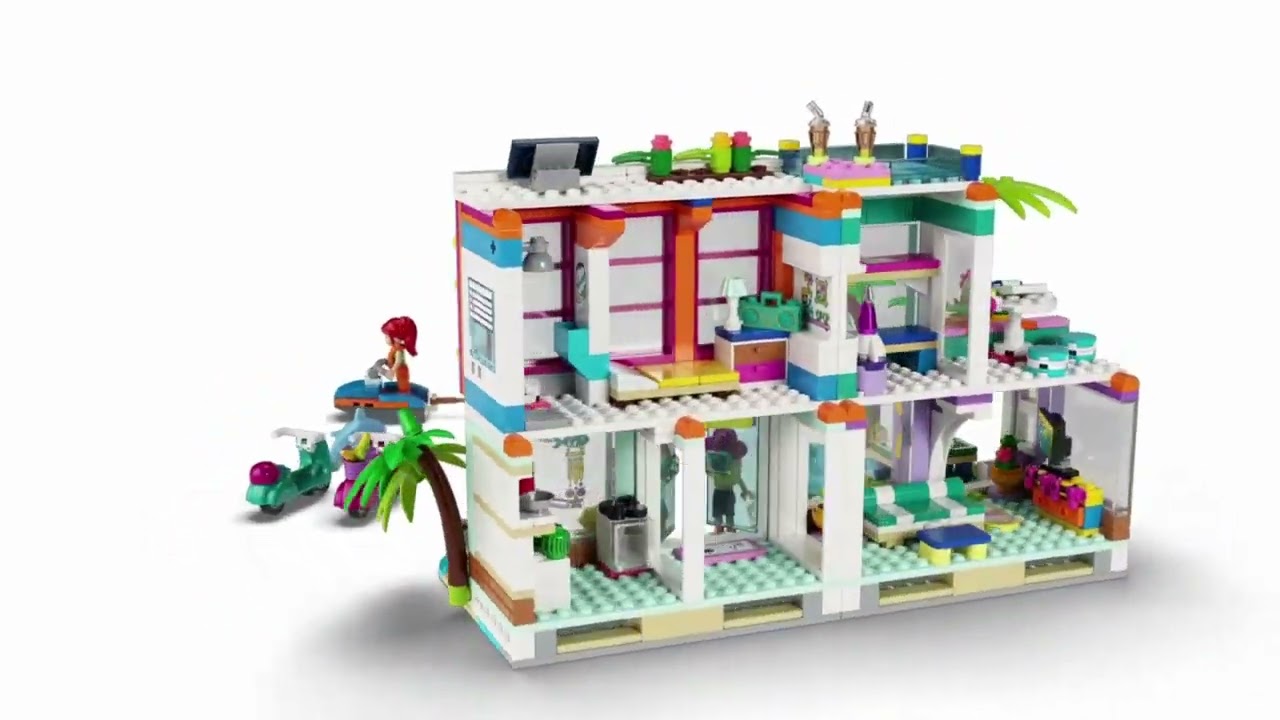 LEGO 41709 Friends Holiday Beach House Summer Dollhouse Set - Smyths Toys