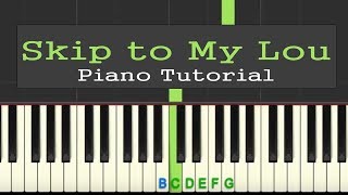 Skip To My Lou: easy piano tutorial with free sheet music screenshot 1