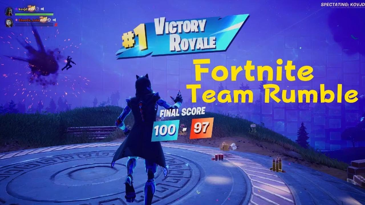 Fortnite Team Rumble Victory Win - YouTube