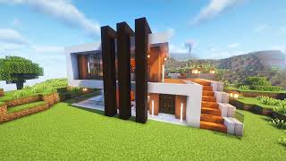 How to build a modern house in minecraft