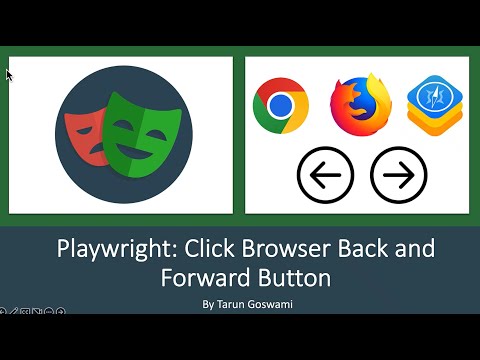 Click Browser Back and Forward Button in Playwright