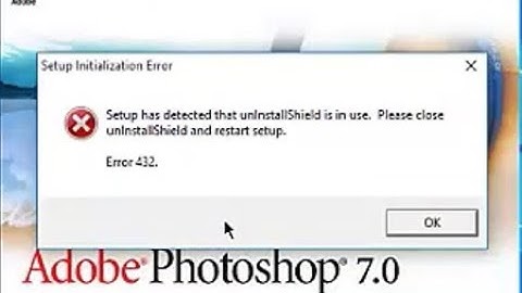 How to remove/tackle issues of Uninstall Shield in Photoshop Installation || Error: 432 || Lecture#2