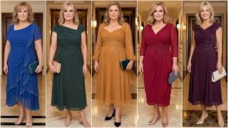 Midi Chiffon Mother of the Bride Gowns | Graceful Tea-Length Dress Ideas for Elegant Wedding Days screenshot 4