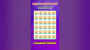 Only 1% Can Find the Odd One Numberblock! 🔢👀 Test Your Eyes!
