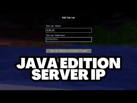 Minecraft 1.21.11 Java Edition Server IP Address