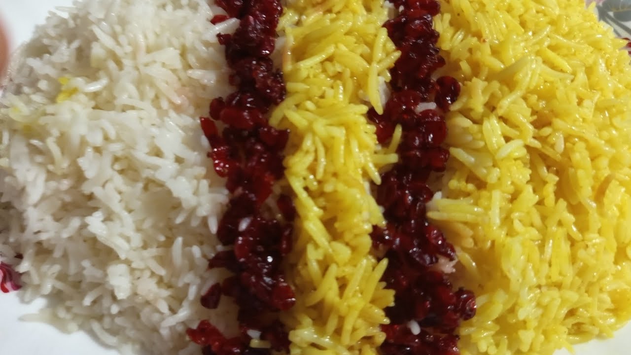 آموزش پخت زرشک پلو 😋😋 فوری خوشمزه ❤️
