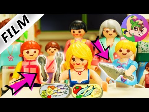 Playmobil Filme português | COLHER, GARFO OU CONCHA Desafio GIRLS EDITION na Família Silva