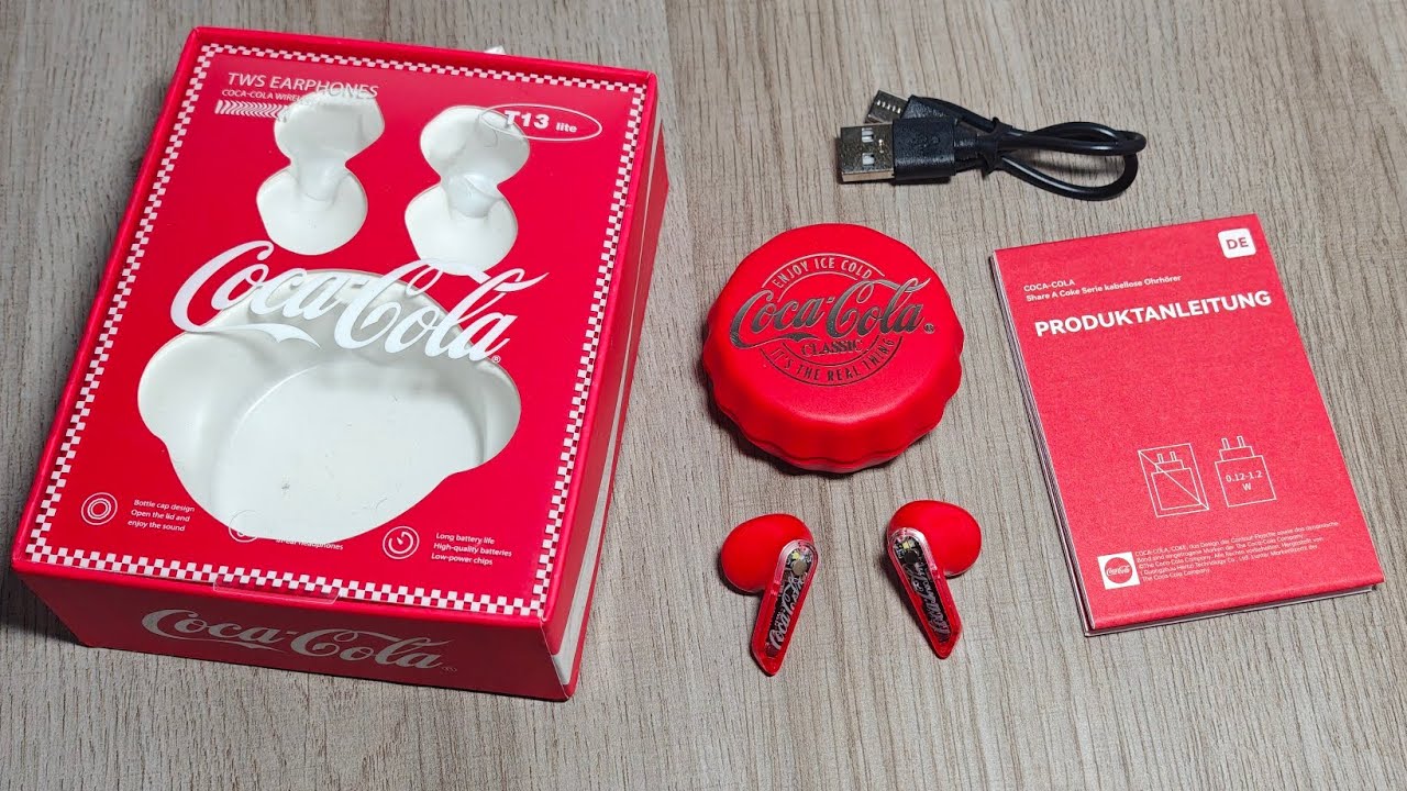 Coca-Cola T13 Lite ワイヤレスイヤホン ホワイト Coca Cola T13 Lite TWS True Wireless Bluetooth Earbuds (Review