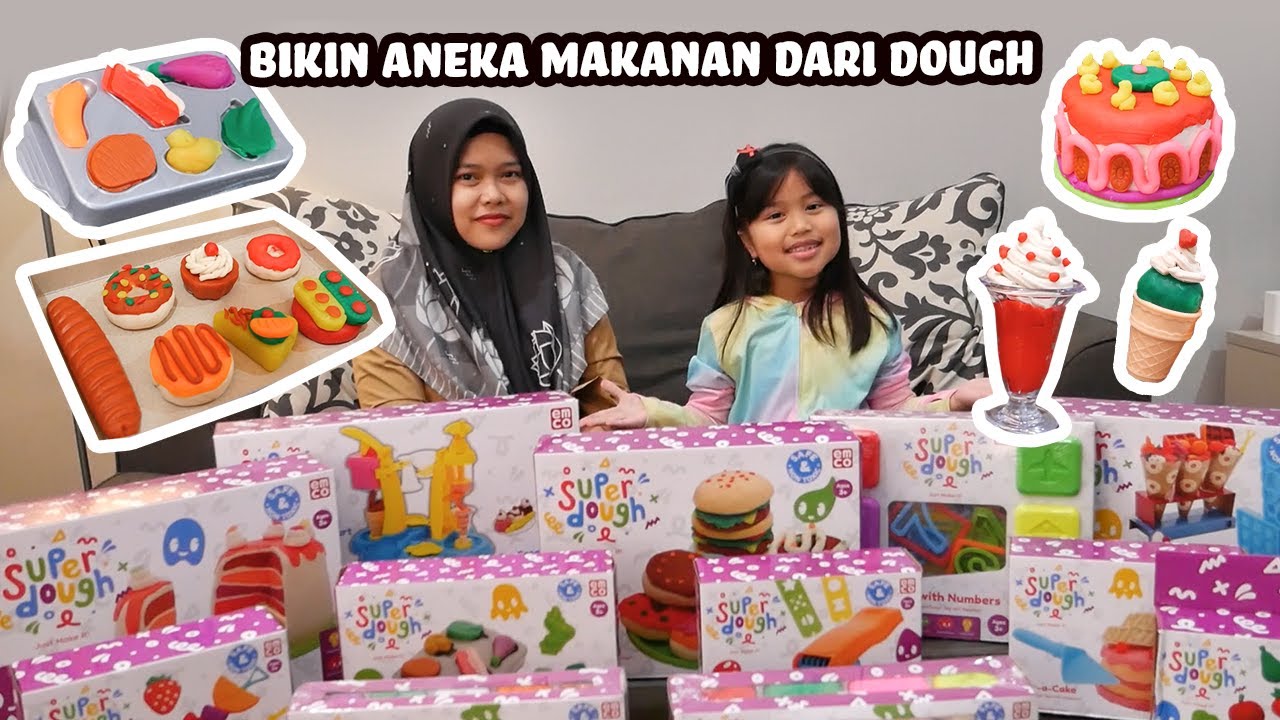Bikin Aneka Makanan dari Dough dari SUPERDOUGH Emco Toys @Toyspedia