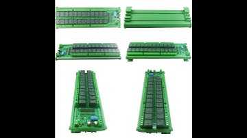 N4DOJ24 24CH RS485 Relay Modbus RTU Module NC COM NO Dry Contact Output Interface DIN35 C45 Rail Box