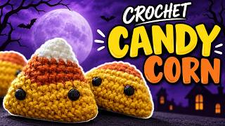 Amigurumi Candy Corn | Halloween Spooky Creepy Craft | Crochet With Me | Pattern PDF