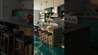 Awesome epoxy resin floor design! Kitchen renovation video