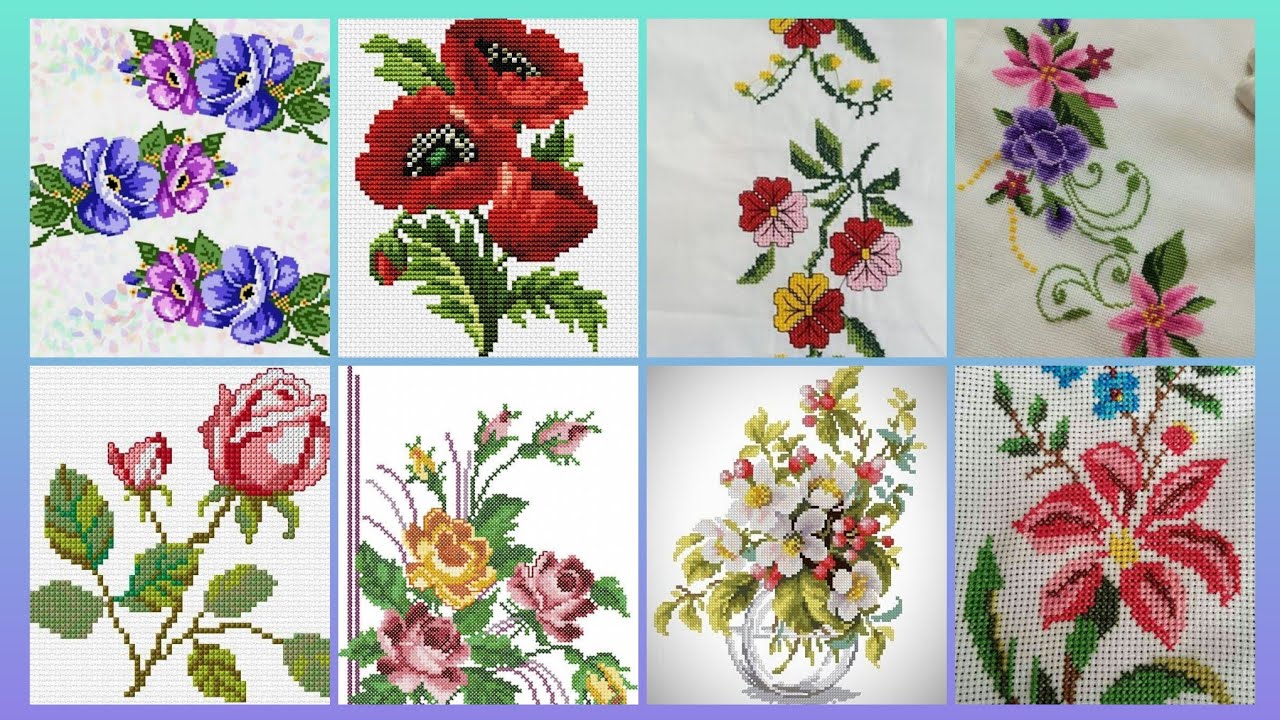 #1 Stunning & Elegant Cross stitch patterns/Charsuti Embroidery Design Ideas Hand made Embroidery