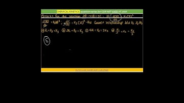 CHEMICAL KINETICS 04 || CSIR NET, GATE , IIT JAM , IIT JEE , NEET #SHORTS #YTSHORTS