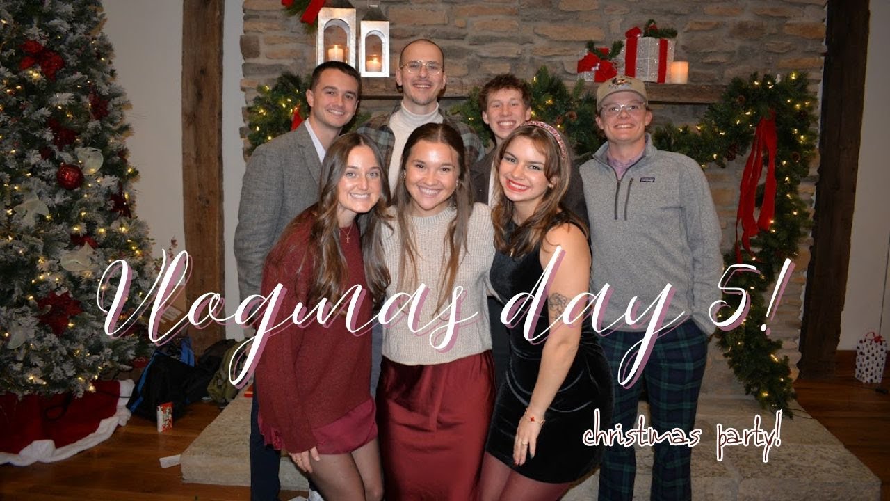 vlogmas day 5! Christmas party