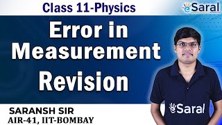 Celebrity Error in Measurement Revision - Physics Class 11, JEE, NEET Net Worth
