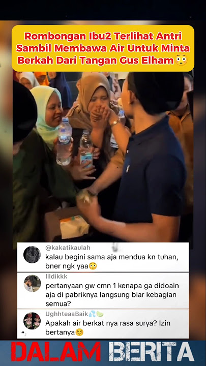 Ibu Ibu Antri Untuk Minta Berkah Dari Tangan Gus Elham Yahya #guselham #viral #fyp #shorts #trending