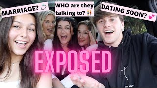 EXPOSING the girls' relationship statuses *JUICY* (THINGS GOT SERIOUS)😳