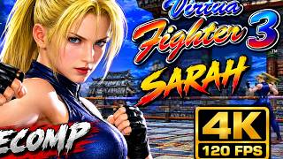 Virtua Fighter 3  Longplay (Windows Recomp) Sarah Full Game 4K