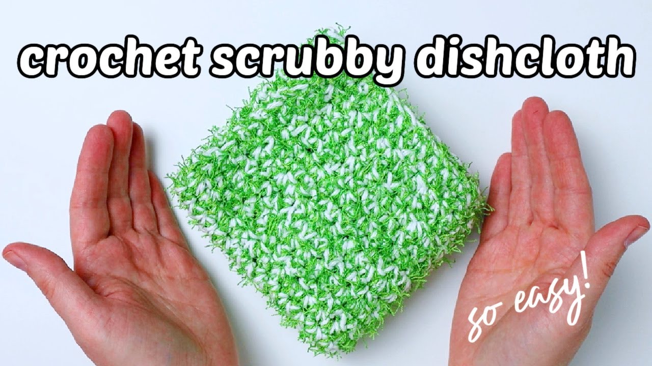 Squishy Scrubby Free Crochet Dishcloth Pattern - Pretty Darn Adorable