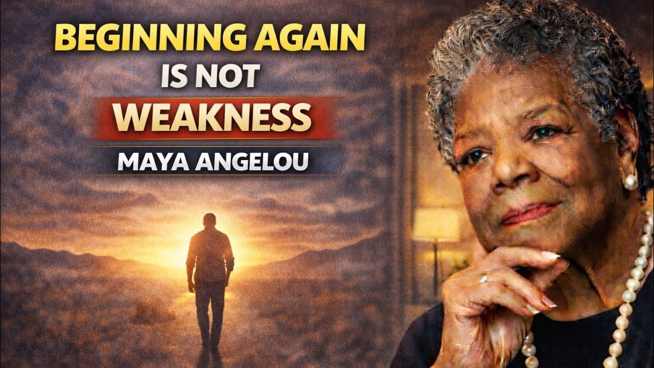 Beginning Again Is Not Weakness | MAYA ANGELOU | Motivational Speech