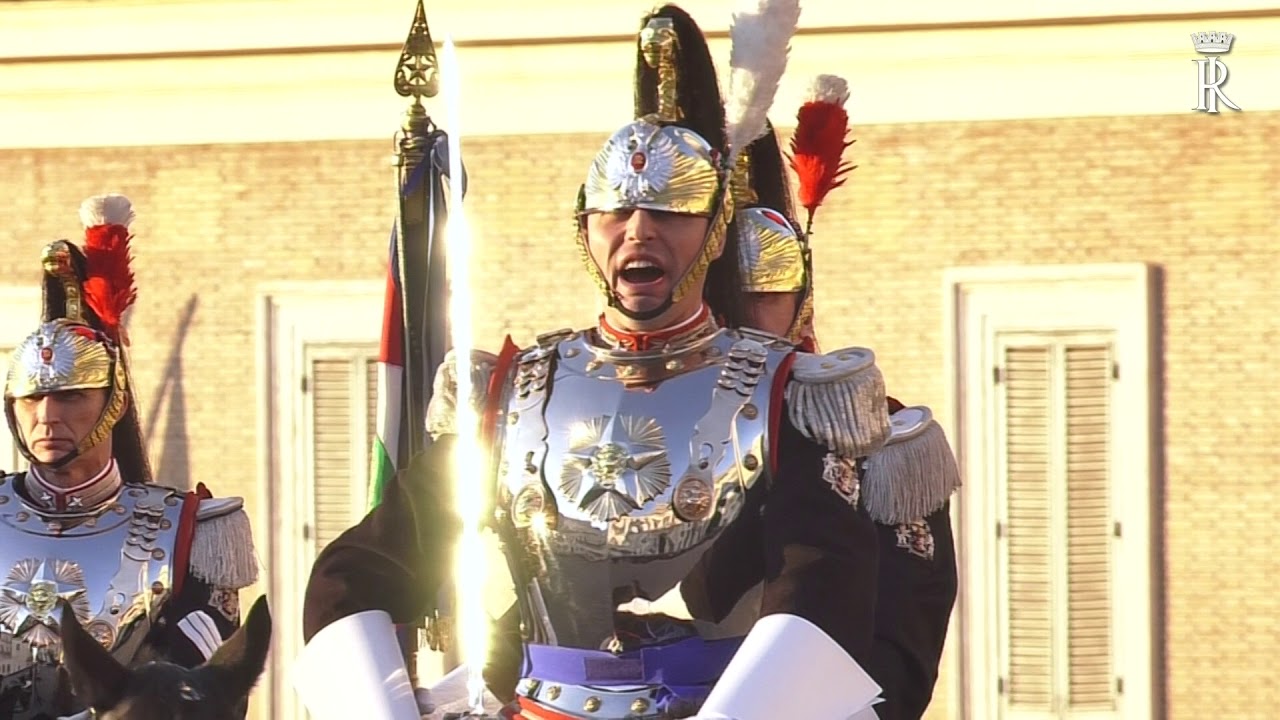 Cambio della Guardia solenne in occasione della Festa del Tricolore del 7 gennaio 2019