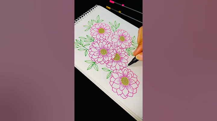 Flower pattern design | Flower Art | Simple | #art #pattern #flowerpattern #surfacepattern