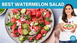 Watermelon Feta Salad + How to Cut Watermelon!