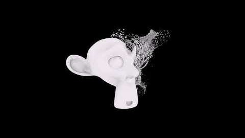 Disintegration Effect with BLENDER 3D